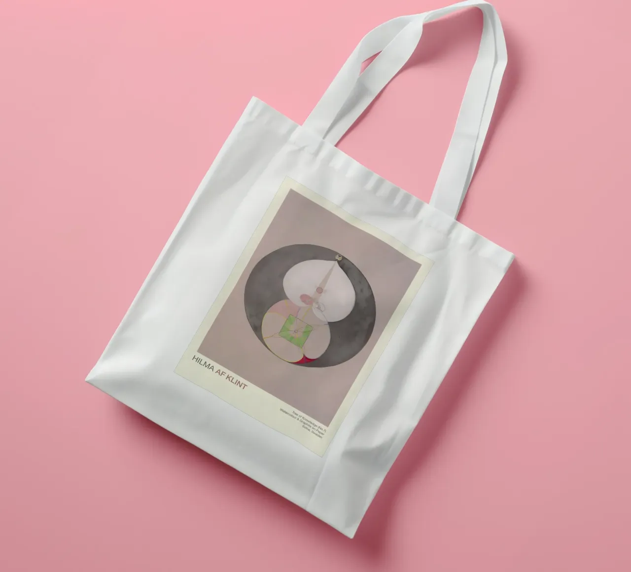 Hilma af Klint "Tree of Knowledge No. 7" Abstract Core tote bag by homdeco