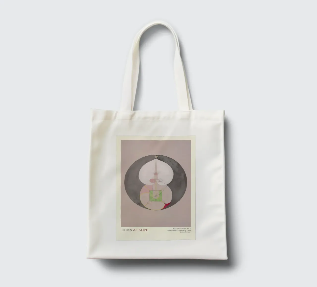 Hilma af Klint "Tree of Knowledge No. 7" Abstract Core tote bag by homdeco