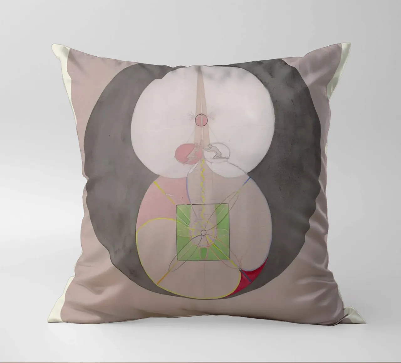 Hilma af Klint "Tree of Knowledge No. 7" Abstract Core decorative cushion by homdeco