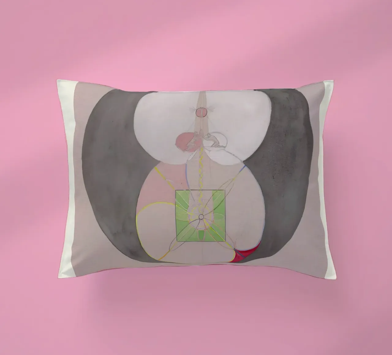 Hilma af Klint "Tree of Knowledge No. 7" Abstract Core decorative cushion by homdeco