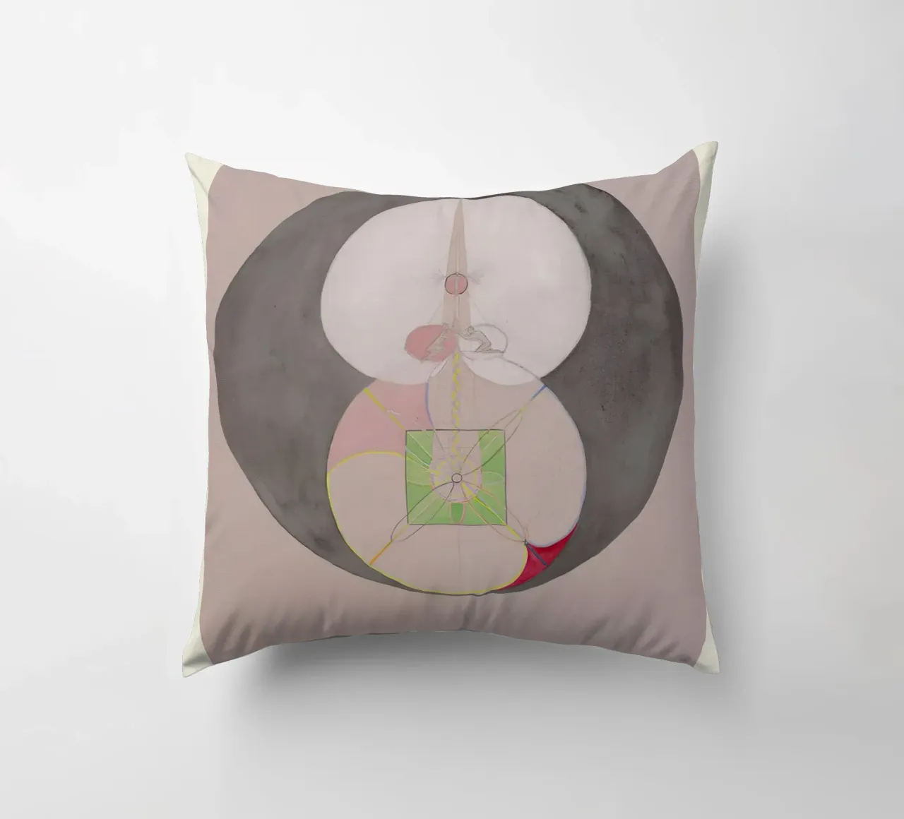 Hilma af Klint "Tree of Knowledge No. 7" Abstract Core decorative cushion by homdeco