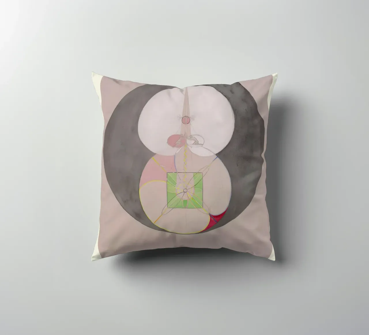 Hilma af Klint "Tree of Knowledge No. 7" Abstract Core decorative cushion by homdeco