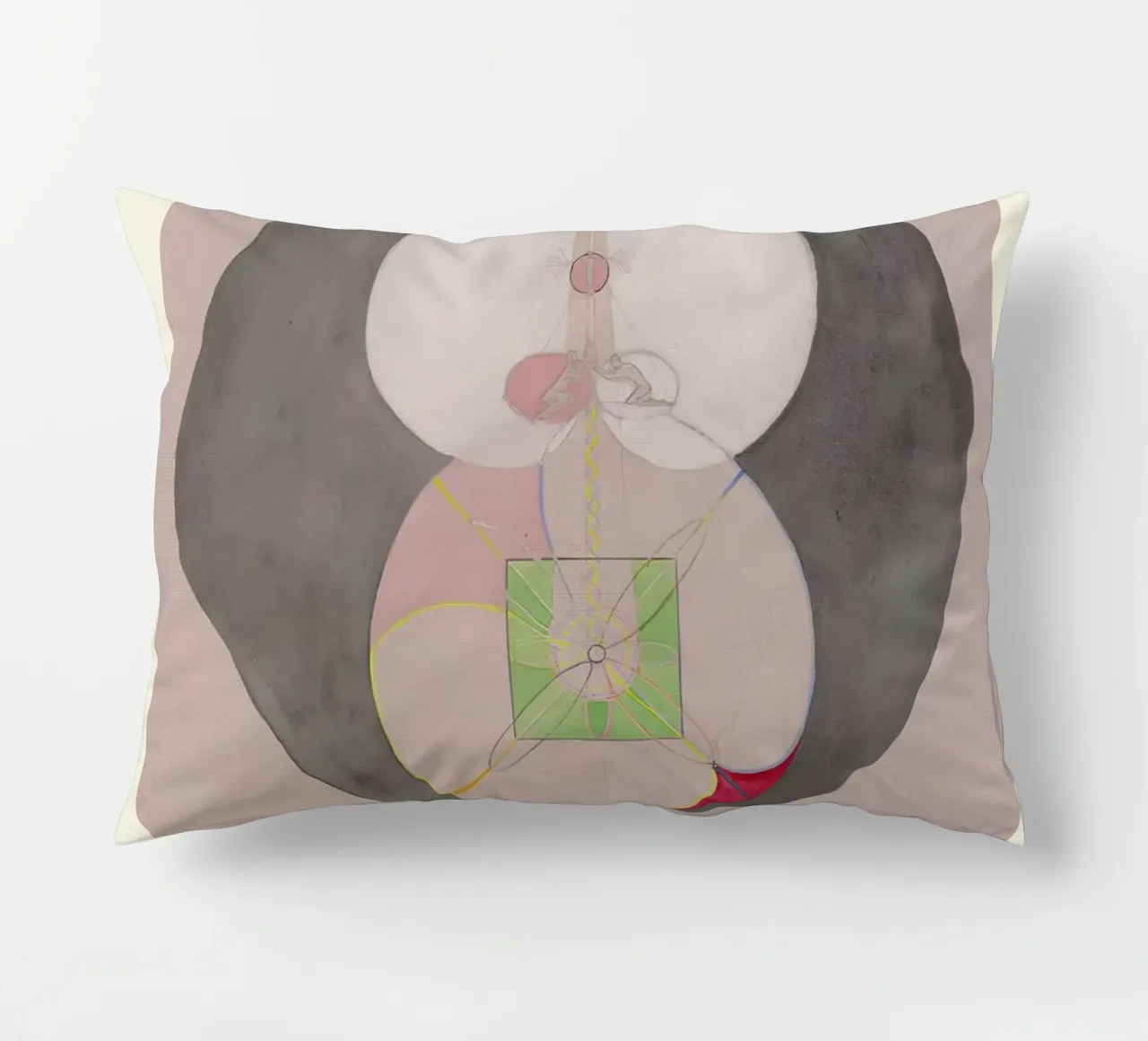 Hilma af Klint "Tree of Knowledge No. 7" Abstract Core decorative cushion by homdeco