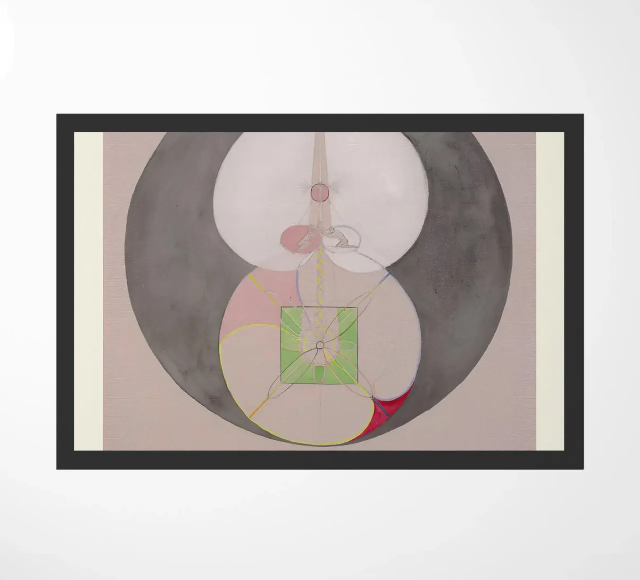 Hilma af Klint "Baum der Erkenntnis Nr. 7" Abstrakter Kern Fußmatte von homdeco