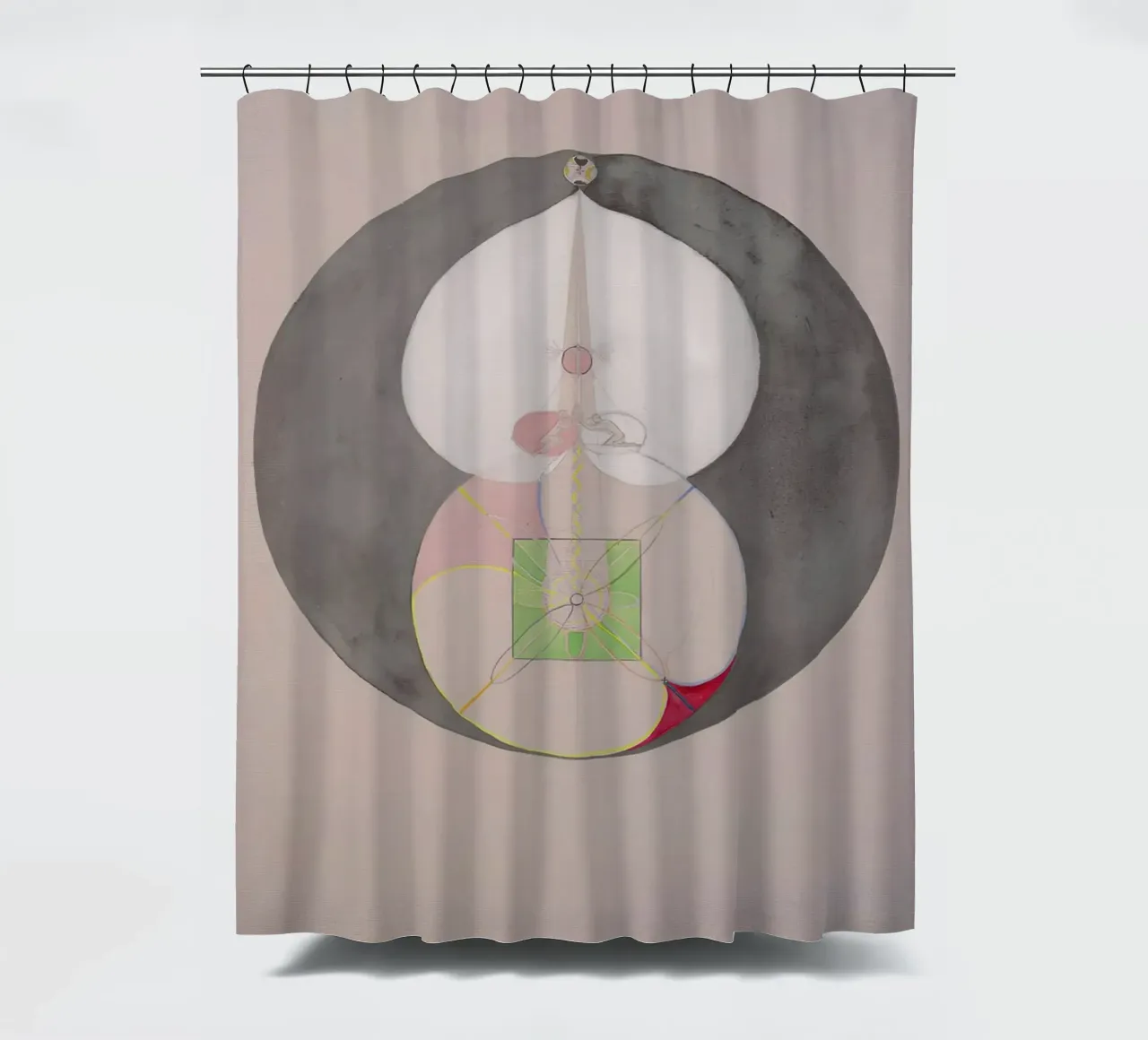 Hilma af Klint "Tree of Knowledge No. 7" Abstract Core shower curtain by homdeco