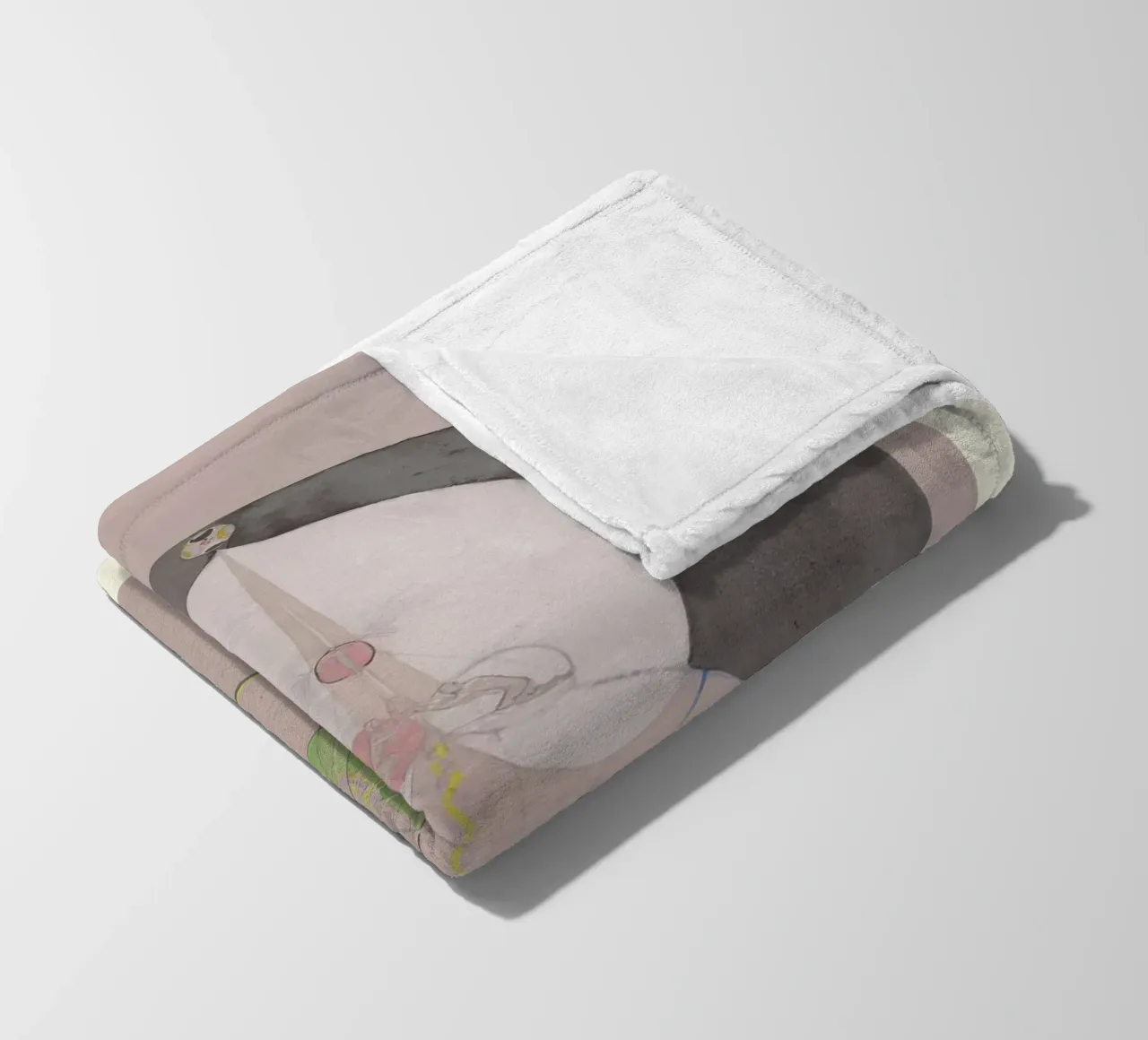 Hilma af Klint "Baum der Erkenntnis Nr. 7" Abstrakter Kern Fleecedecke von homdeco