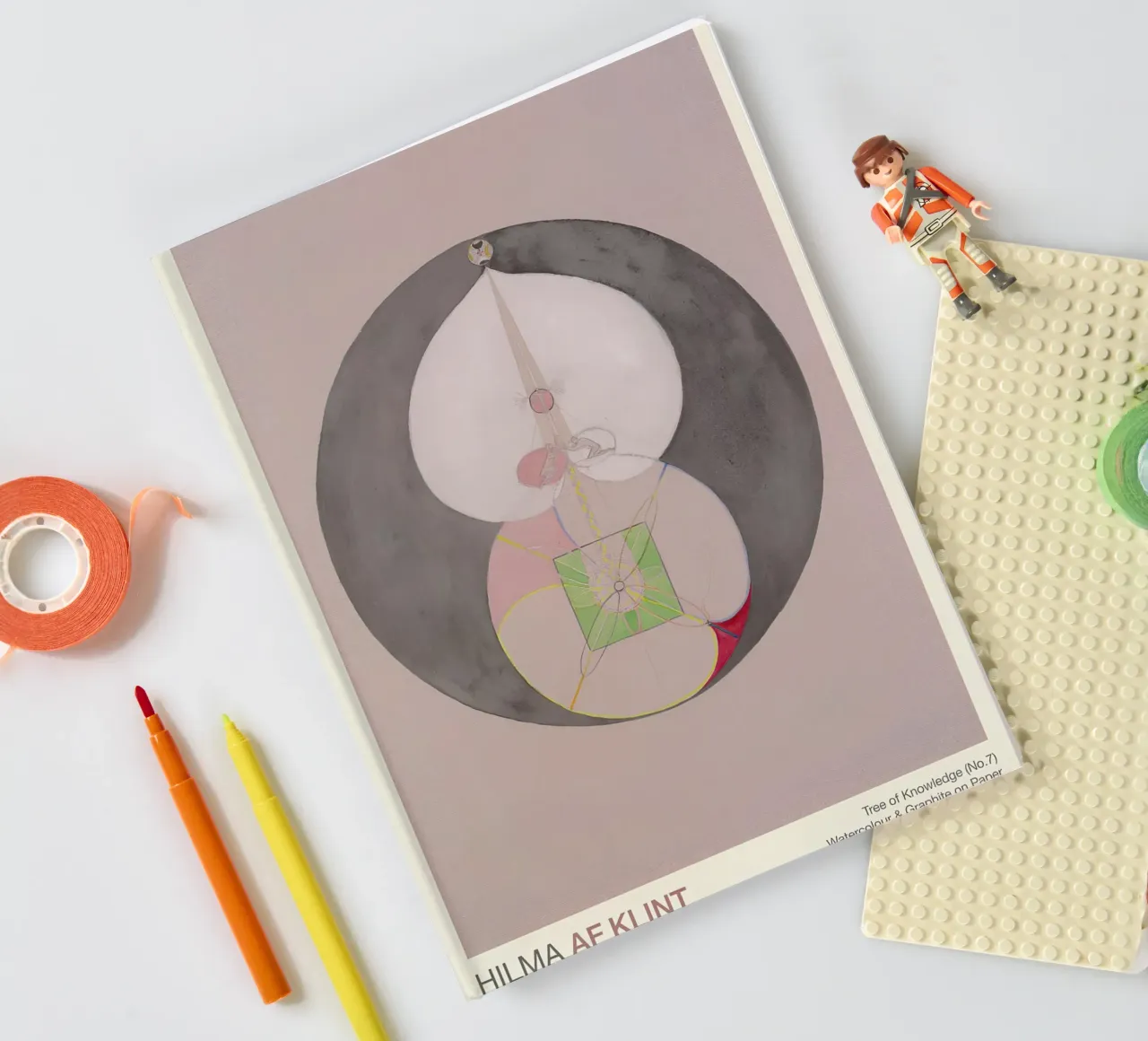 Hilma af Klint "Albero della conoscenza n. 7" Nucleo astratto diario da homdeco
