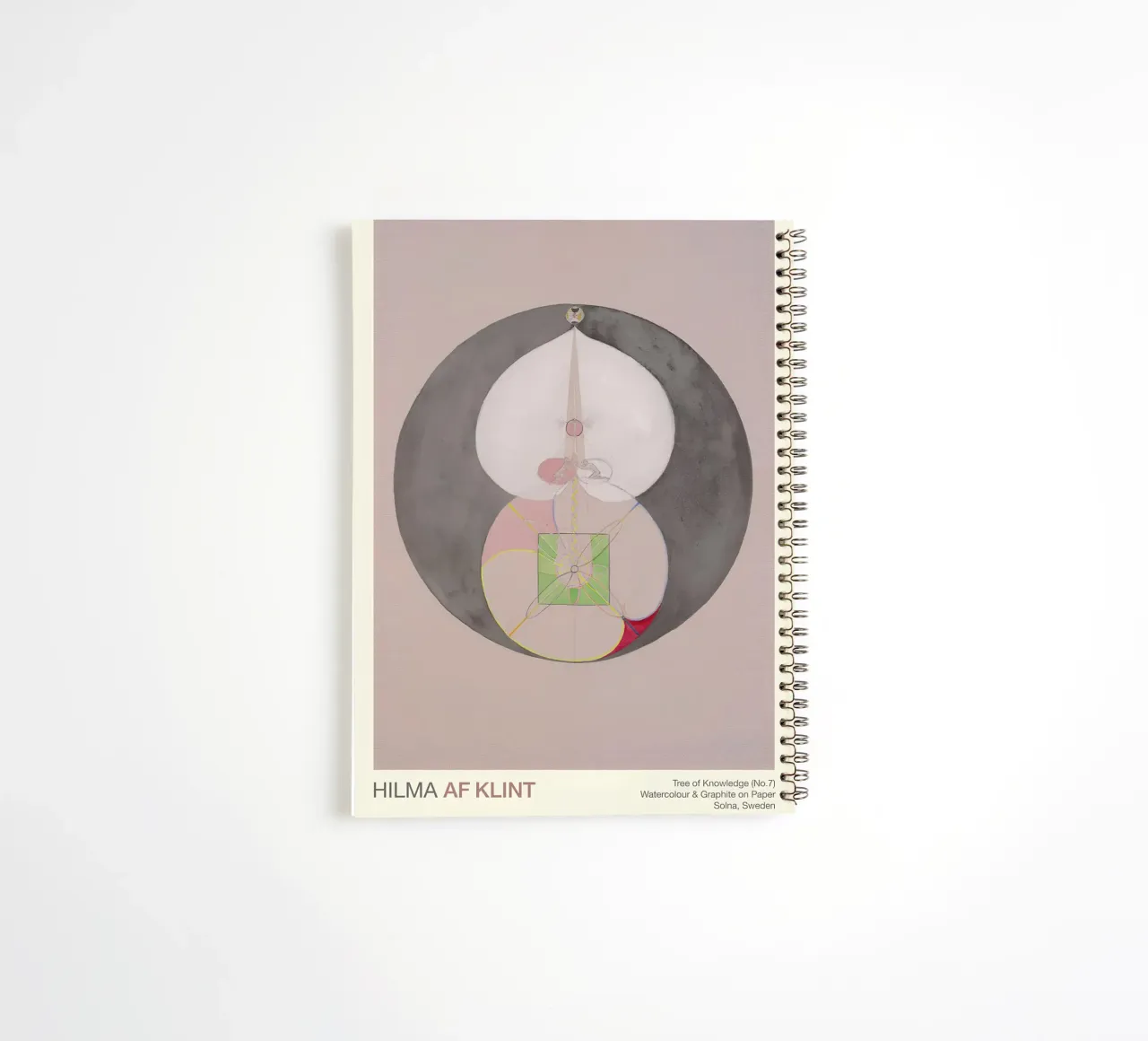 Hilma af Klint "Tree of Knowledge No. 7" Abstract Core spiral notebook by homdeco