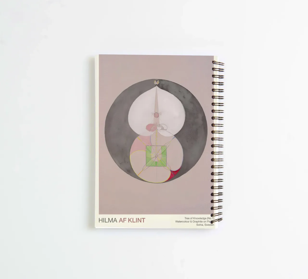 Hilma af Klint "Tree of Knowledge No. 7" Abstract Core spiral notebook by homdeco