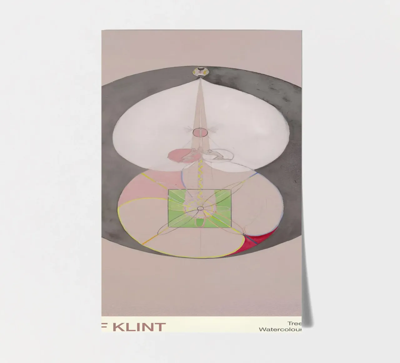 Hilma af Klint "Tree of Knowledge No. 7" Abstract Core sticker sheet by homdeco