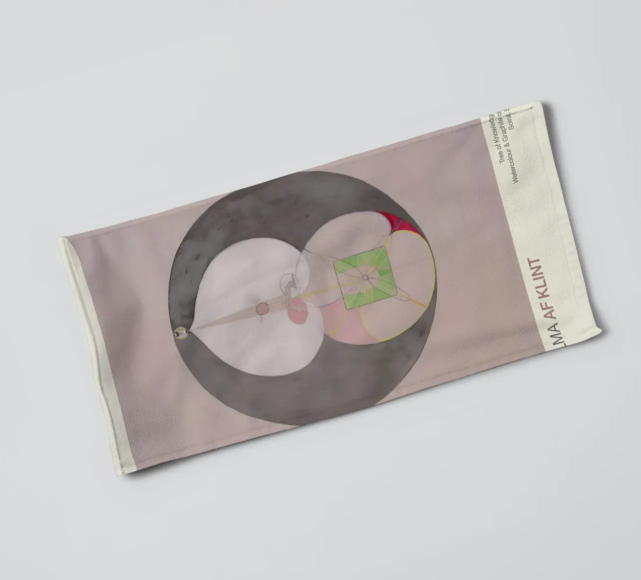 Hilma af Klint "Albero della conoscenza n. 7" Nucleo astratto asciugamano da bagno da homdeco