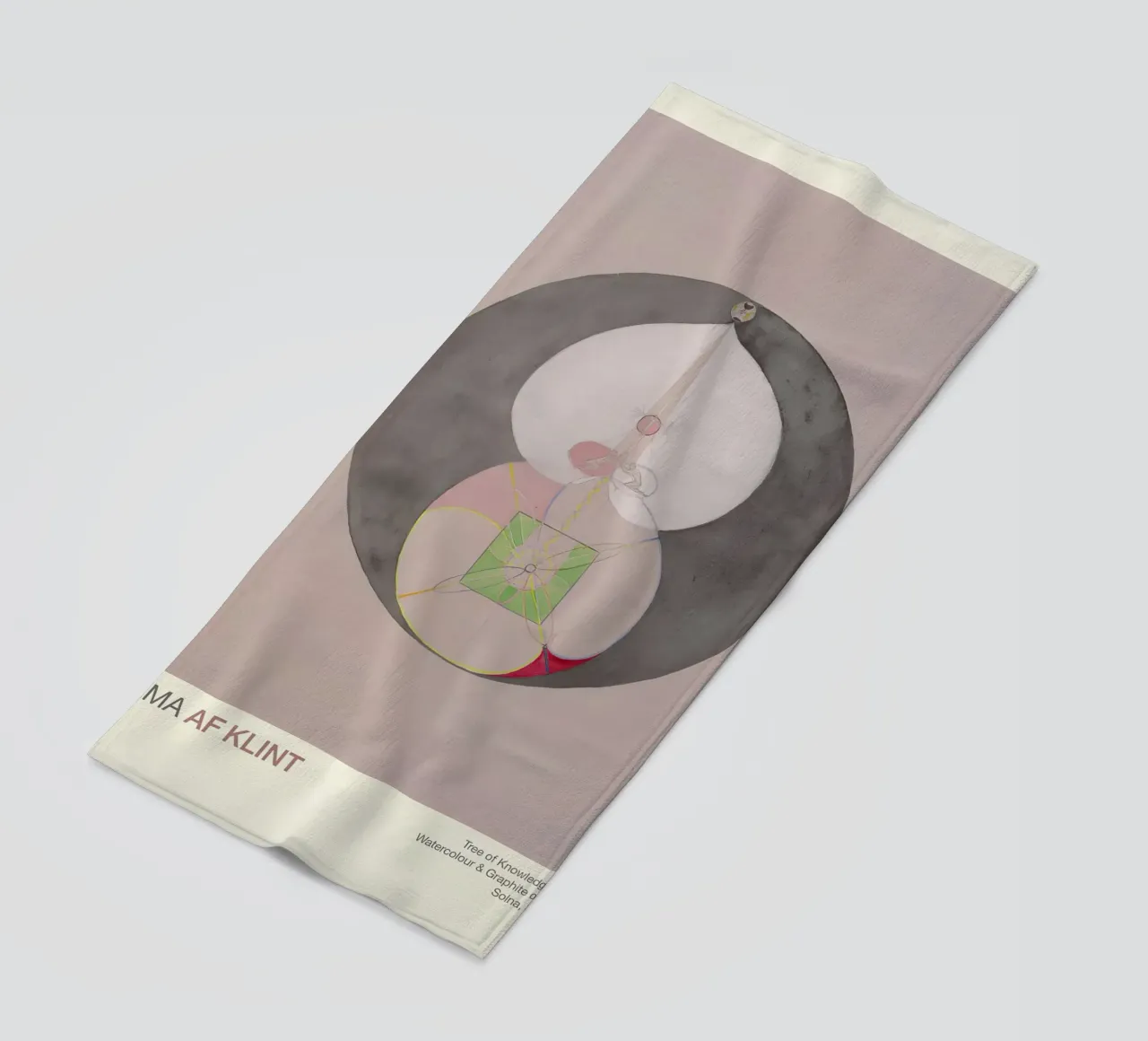 Hilma af Klint "Tree of Knowledge No. 7" Abstract Core beach towel by homdeco