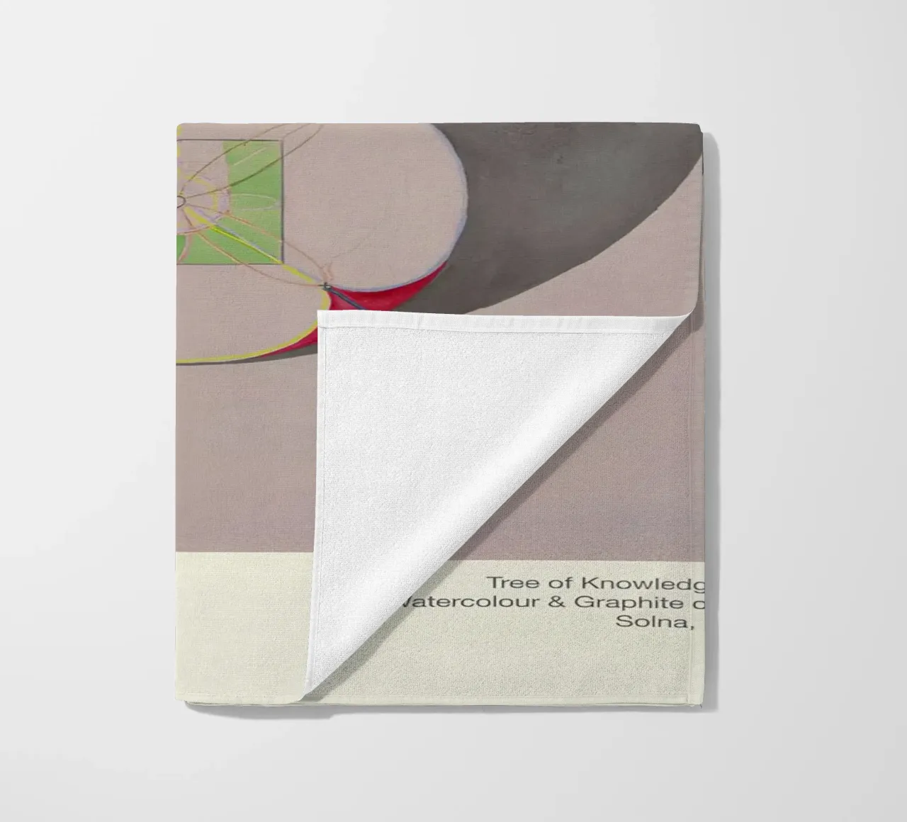 Hilma af Klint "Tree of Knowledge No. 7" Abstract Core beach towel by homdeco