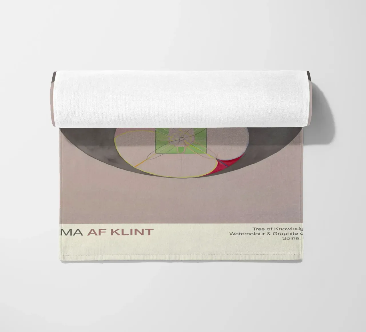 Hilma af Klint "Tree of Knowledge No. 7" Abstract Core beach towel by homdeco