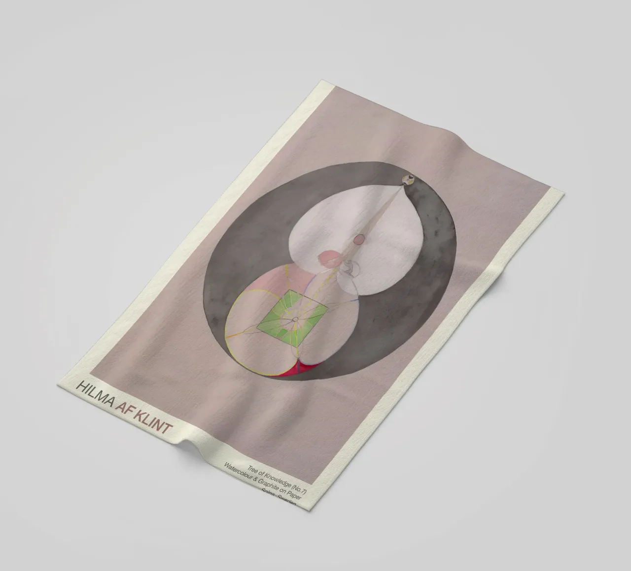 Hilma af Klint "Tree of Knowledge No. 7" Abstract Core beach towel by homdeco