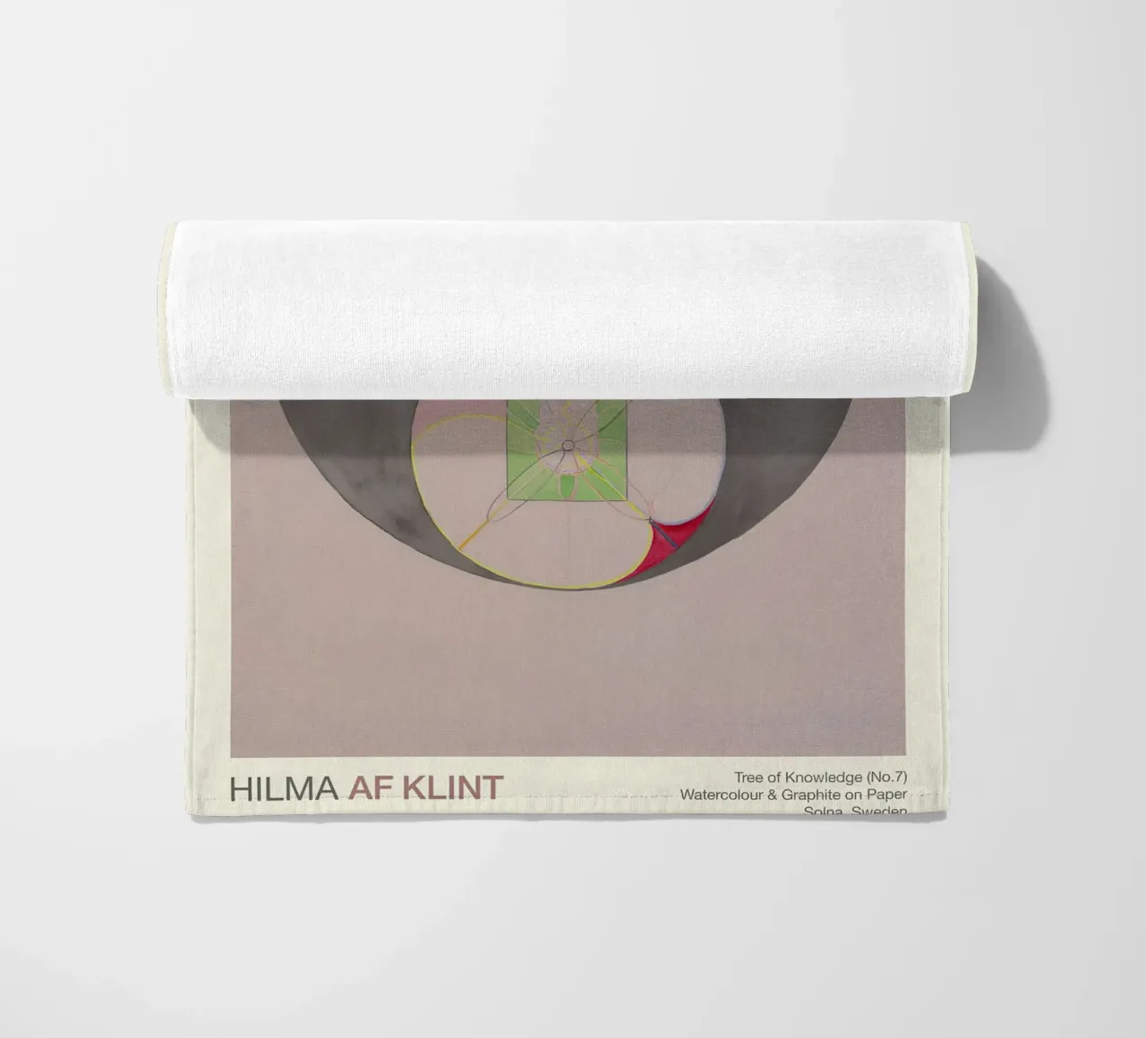 Hilma af Klint "Tree of Knowledge No. 7" Abstract Core beach towel by homdeco