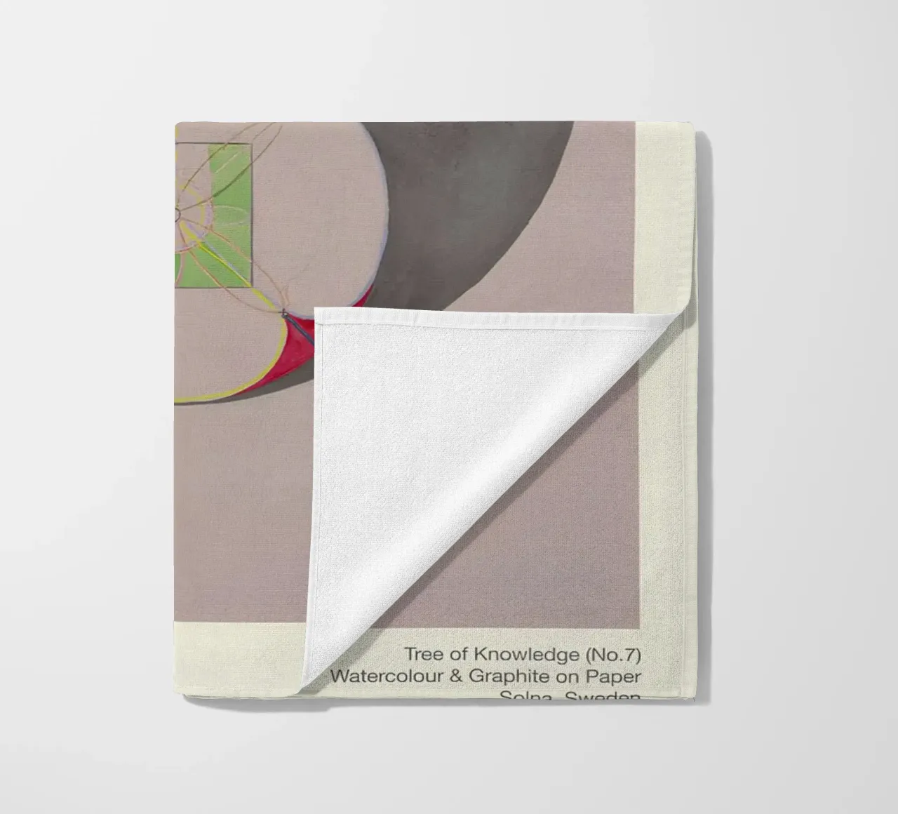 Hilma af Klint "Tree of Knowledge No. 7" Abstract Core beach towel by homdeco