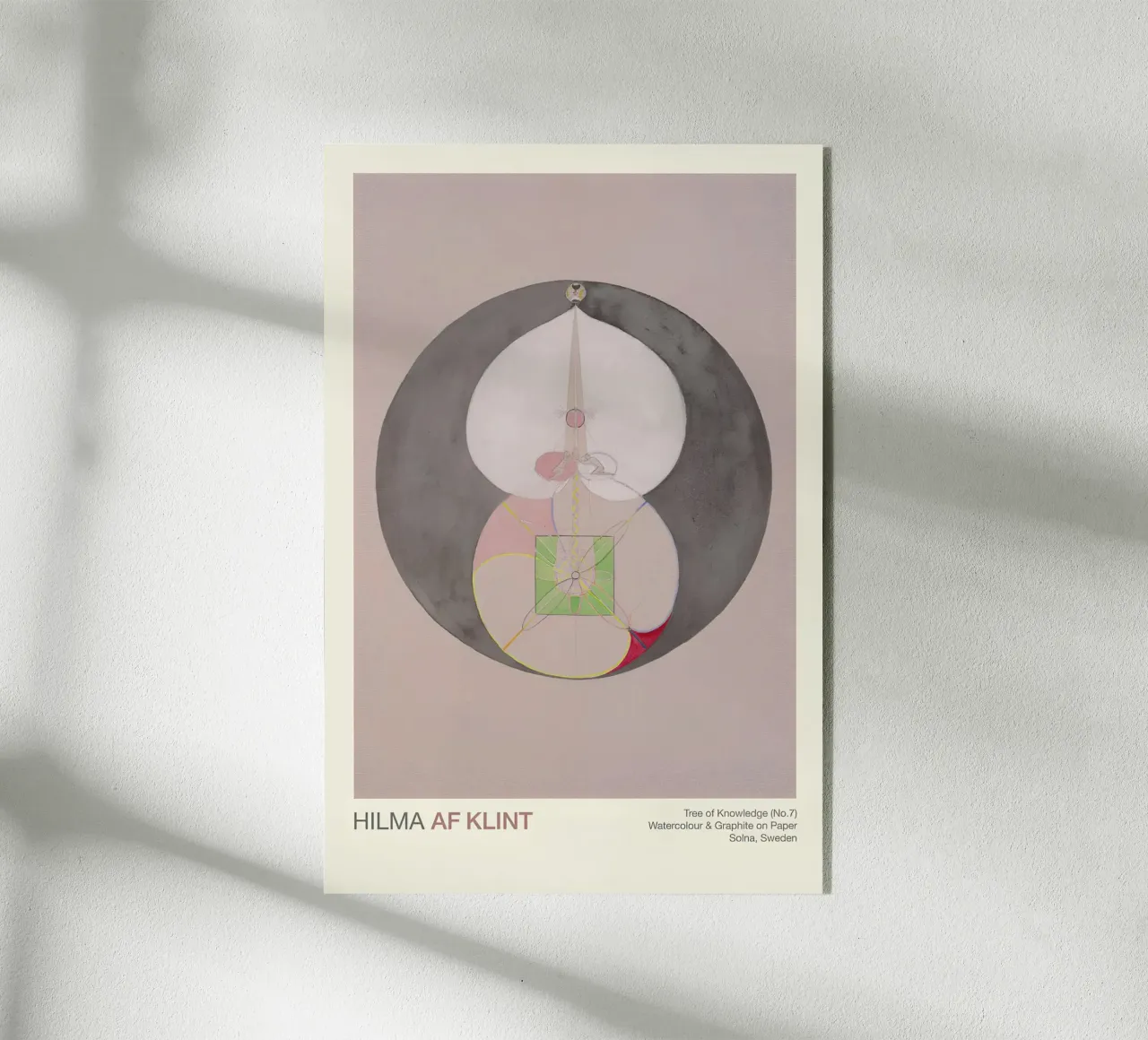 Hilma af Klint "Albero della conoscenza n. 7" Nucleo astratto plexiglass da homdeco