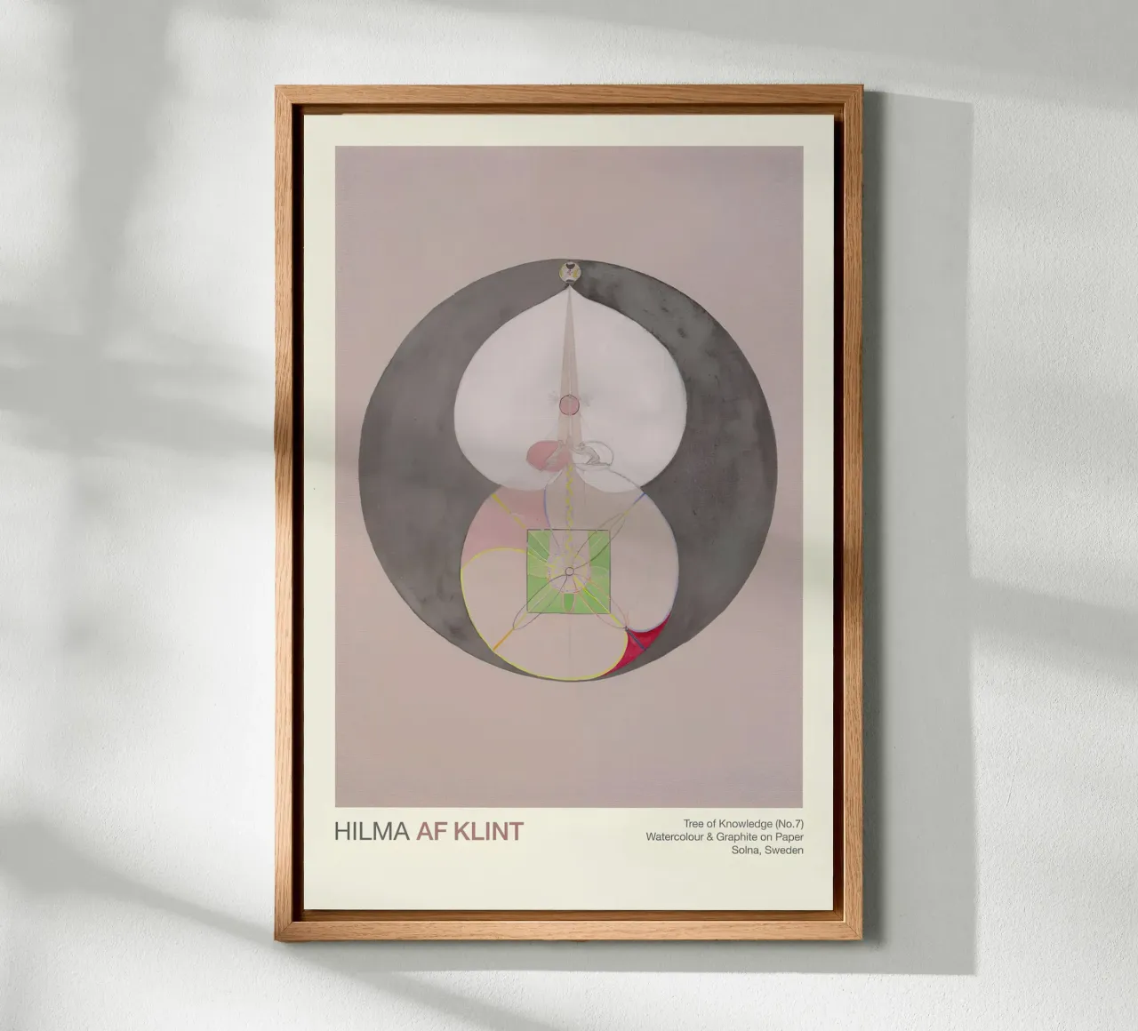 Hilma af Klint "Baum der Erkenntnis Nr. 7" Abstrakter Kern Leinwand von homdeco