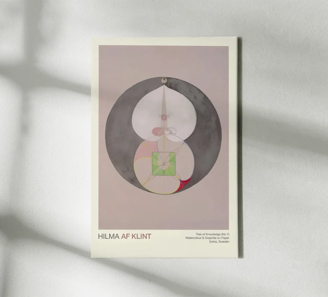 Hilma af Klint "Baum der Erkenntnis Nr. 7" Abstrakter Kern Leinwand von homdeco