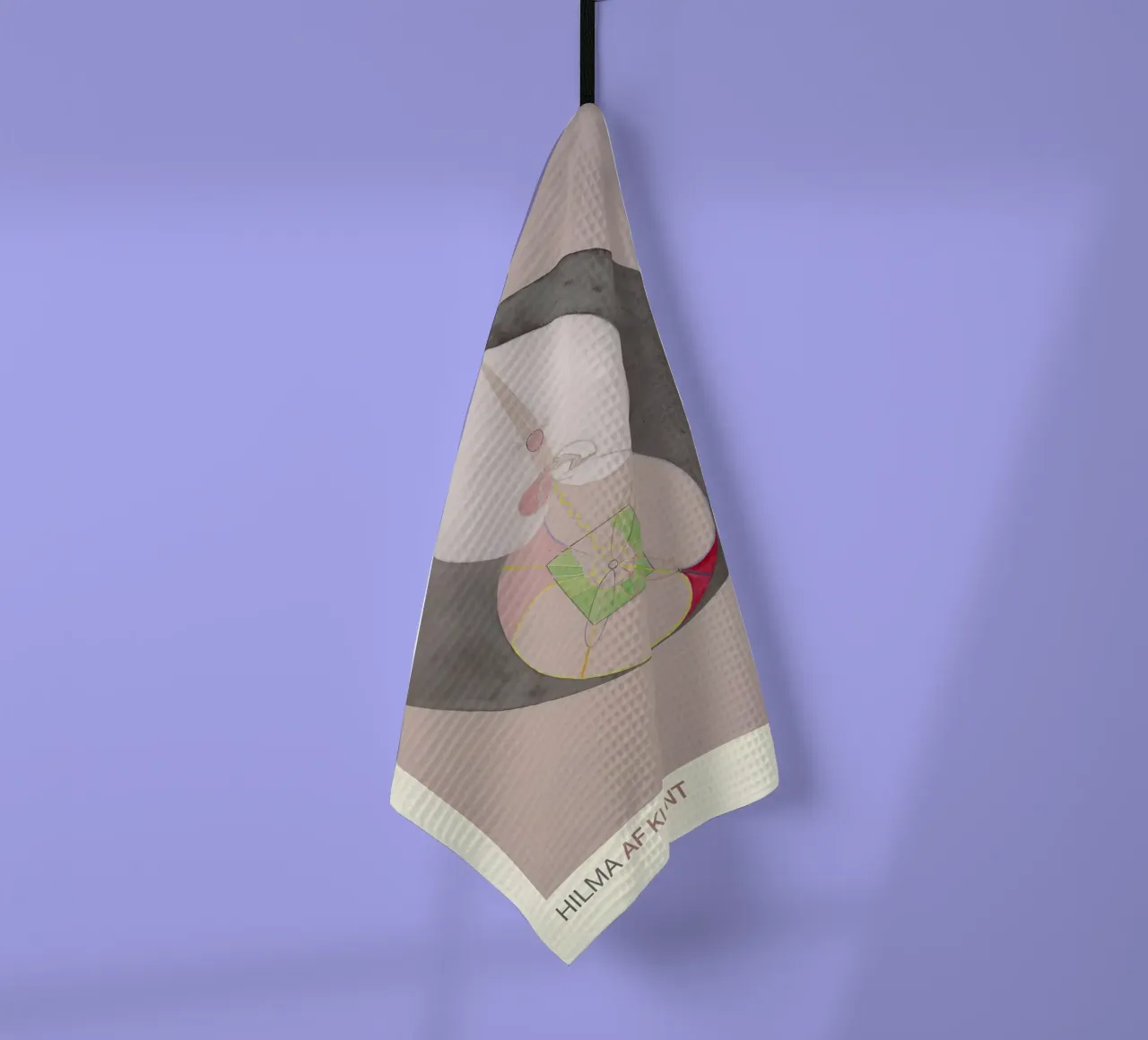 Hilma af Klint "Baum der Erkenntnis Nr. 7" Abstrakter Kern Geschirrtuch von homdeco