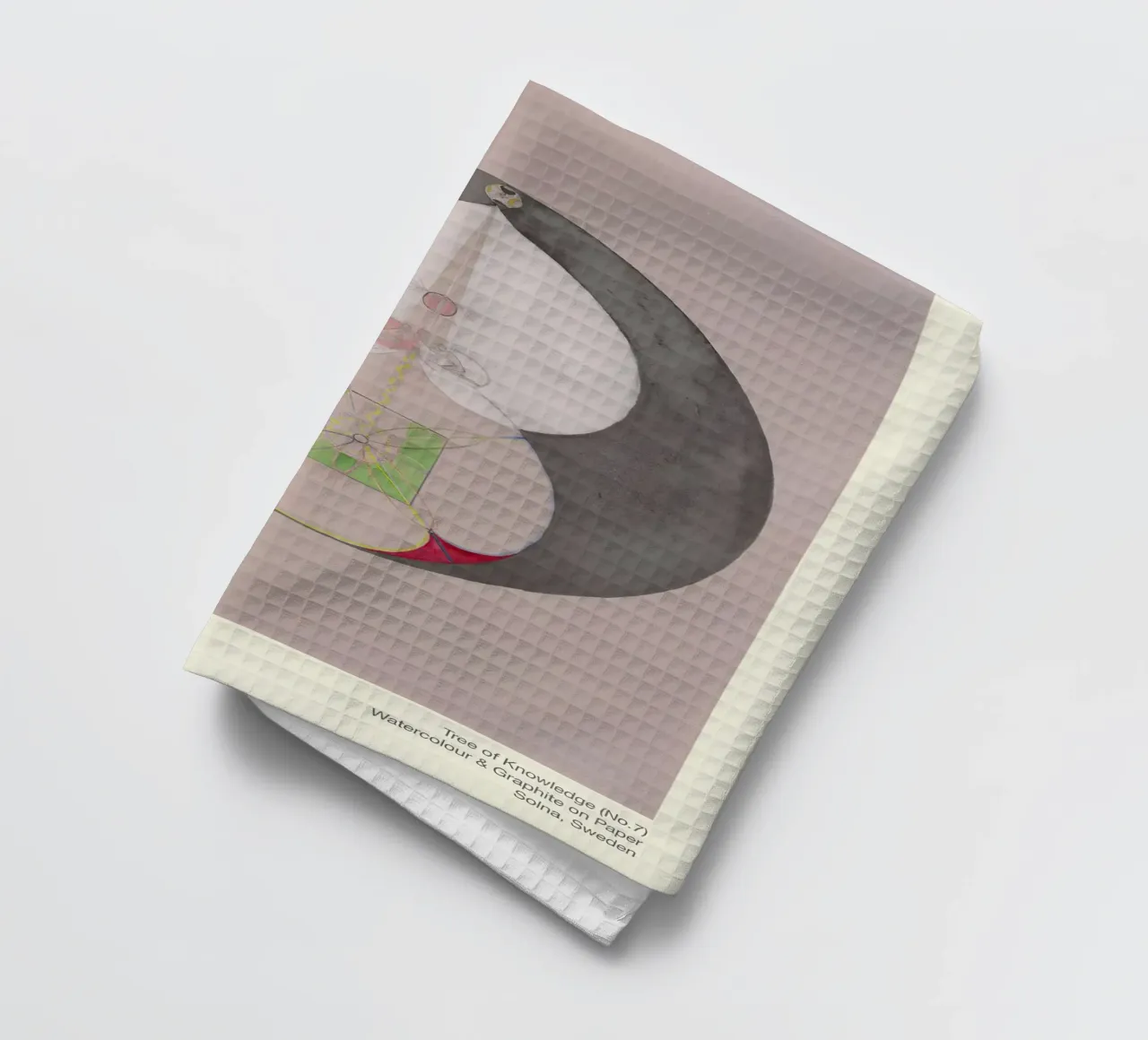 Hilma af Klint "Baum der Erkenntnis Nr. 7" Abstrakter Kern Geschirrtuch von homdeco