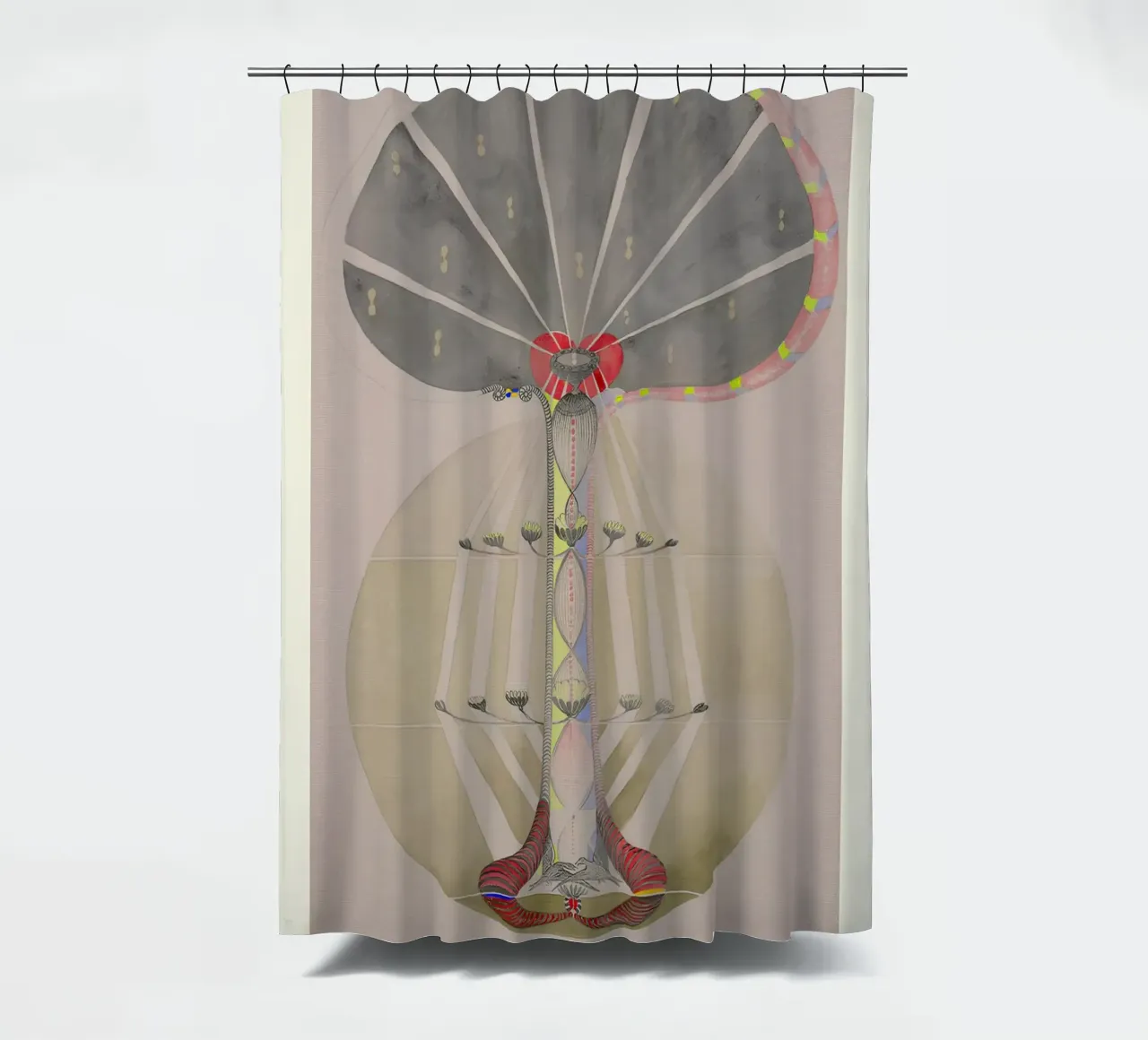 Hilma af Klint "Tree of Knowledge No. 3" Abstract Evolution shower curtain by homdeco