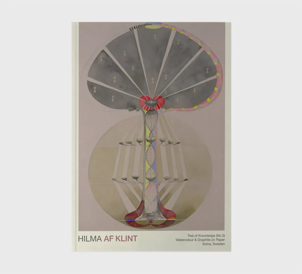 Hilma af Klint "L'arbre de la connaissance n° 3" Évolution abstraite carnet de notes de homdeco