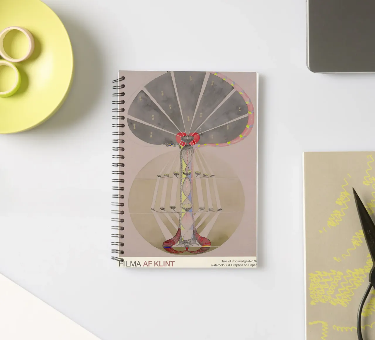 Hilma af Klint "Tree of Knowledge No. 3" Abstract Evolution spiral notebook by homdeco