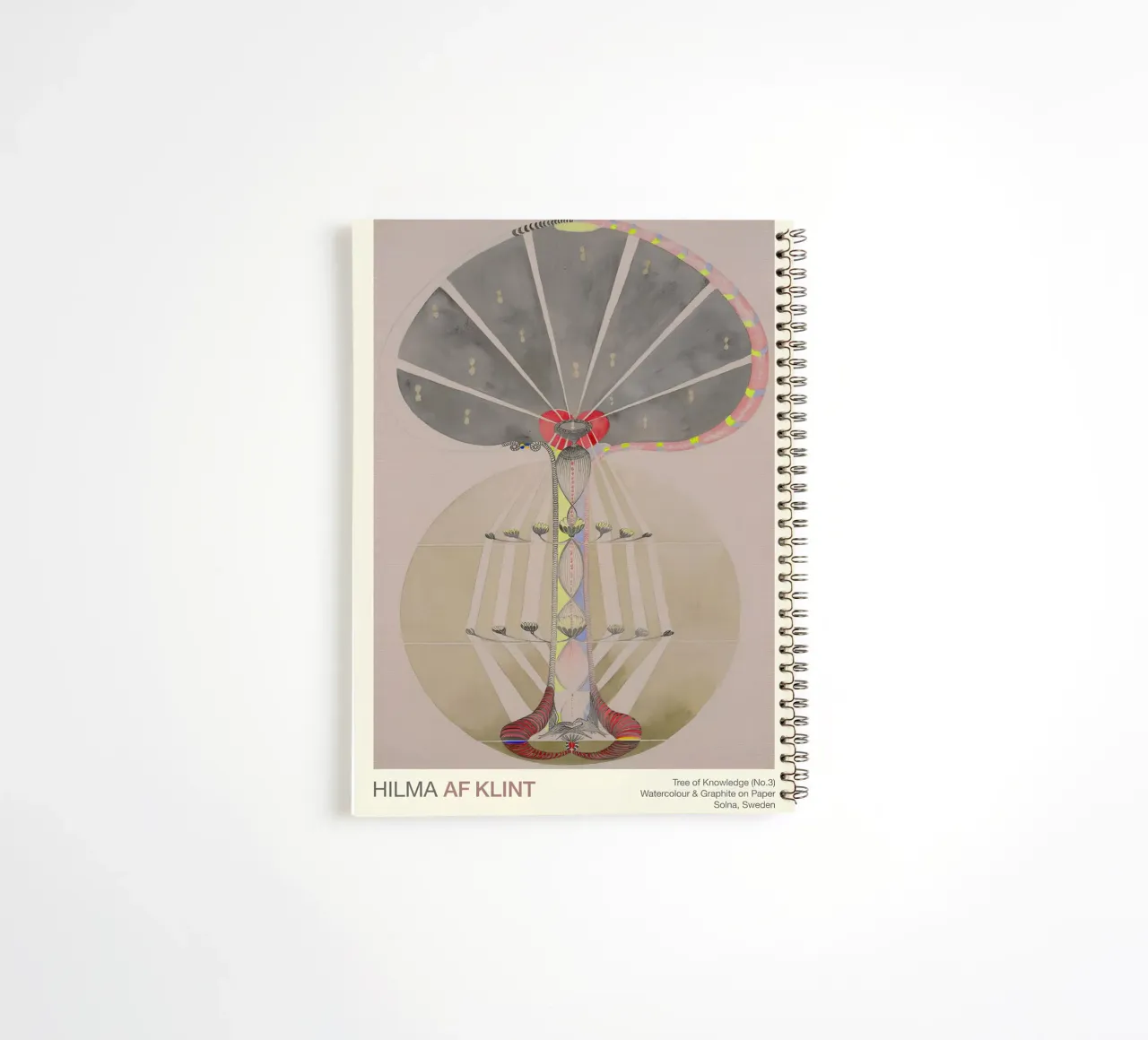 Hilma af Klint "Tree of Knowledge No. 3" Abstract Evolution spiral notebook by homdeco