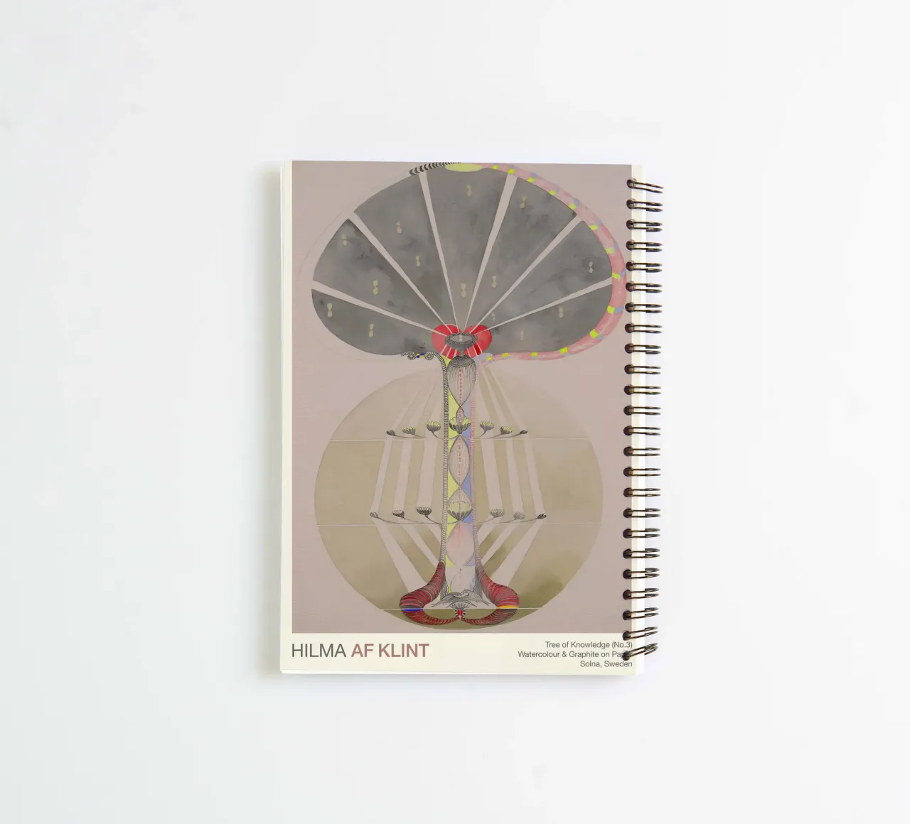 Hilma af Klint "Tree of Knowledge No. 3" Abstract Evolution spiral notebook by homdeco