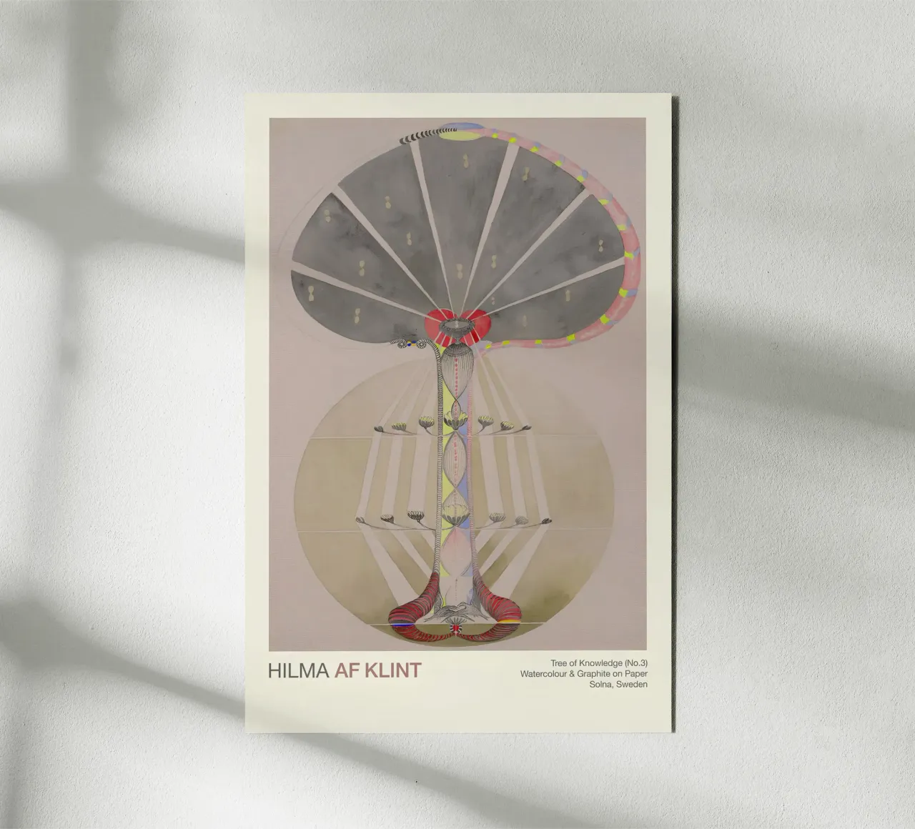 Hilma af Klint "Tree of Knowledge No. 3" Abstract Evolution alu-dibond by homdeco