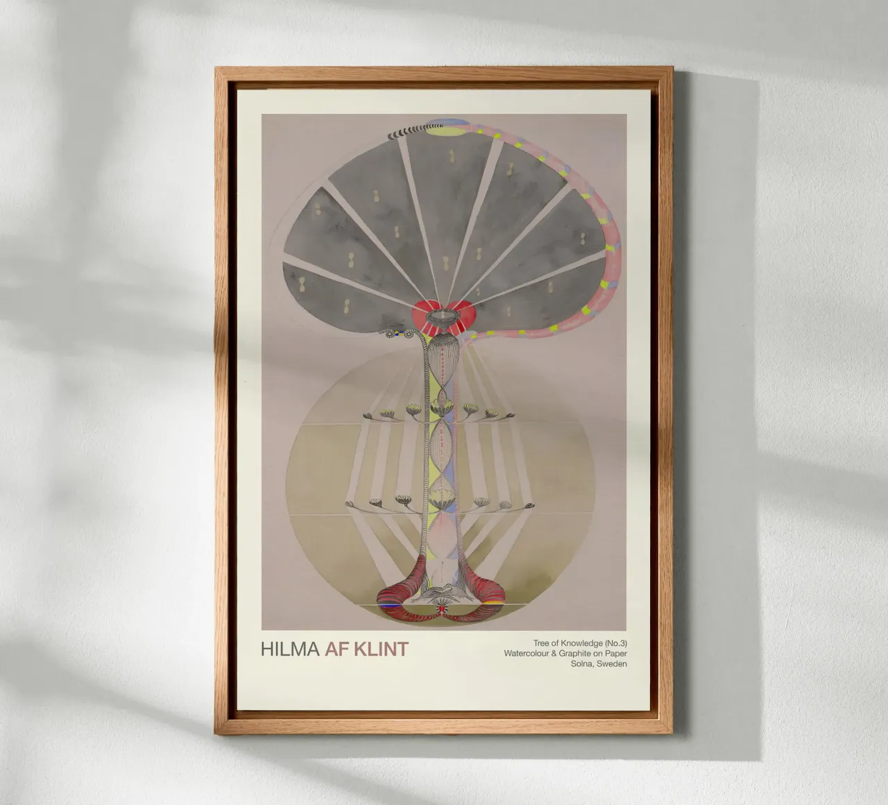 Hilma af Klint "Kennisboom nr. 3" Abstracte evolutie canvas van homdeco