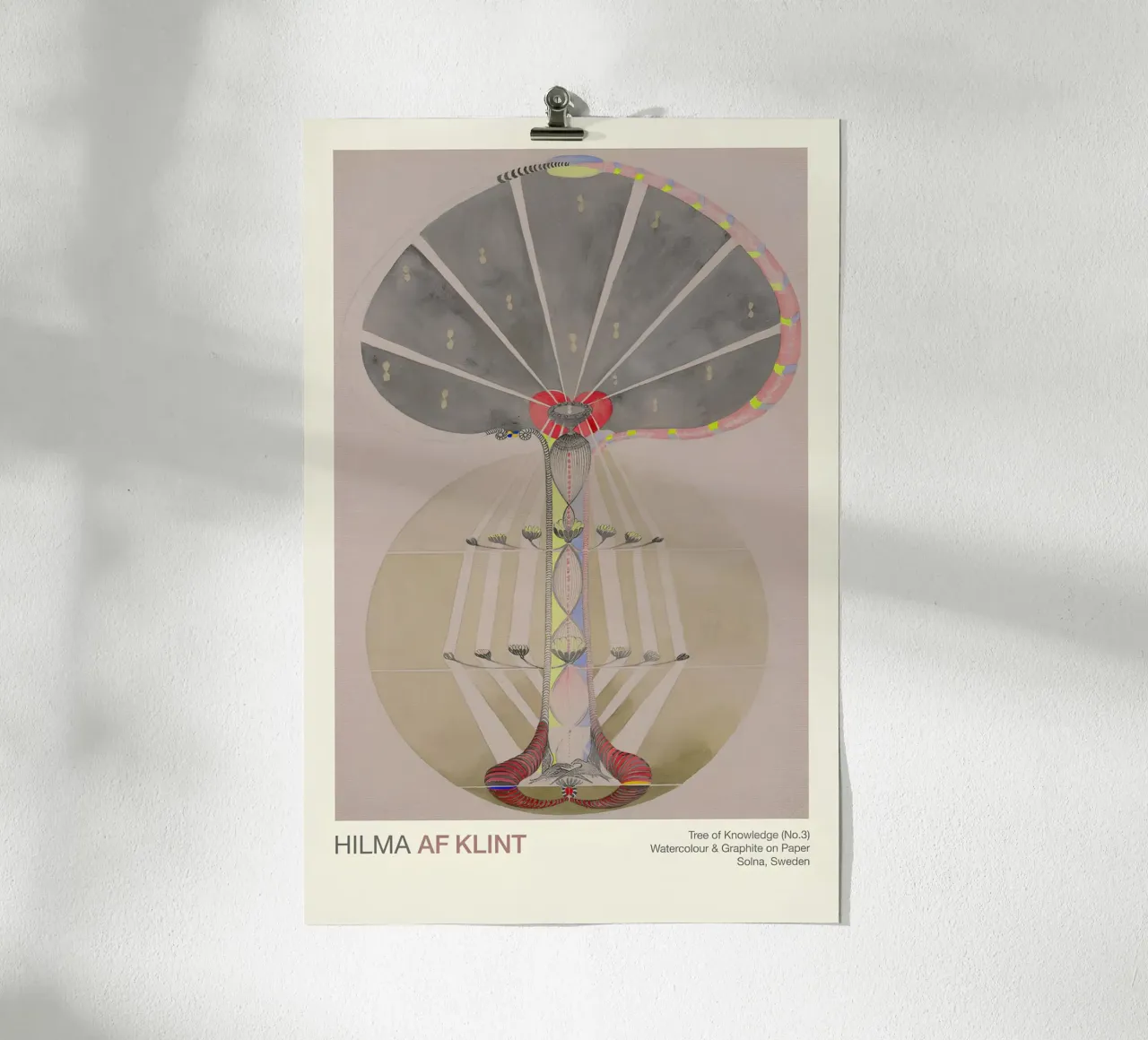 Hilma af Klint "Tree of Knowledge No. 3" Abstract Evolution hahnemühle by homdeco