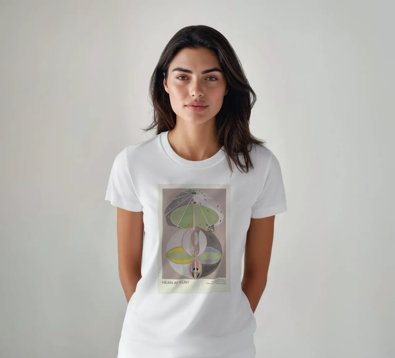 Hilma af Klint "Albero della conoscenza n. 5" Connessione astratta t-shirt da homdeco