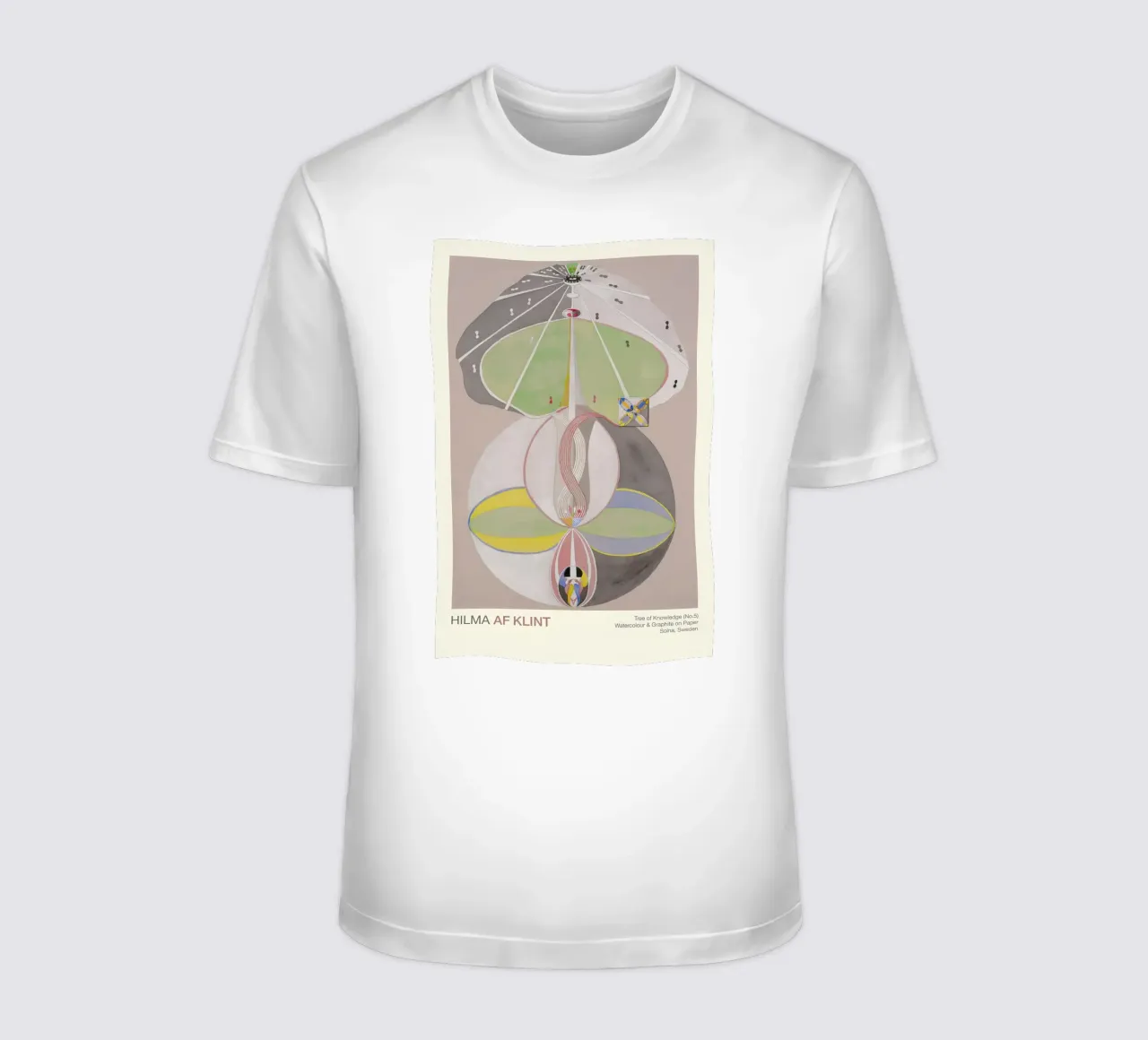 Hilma af Klint "Tree of Knowledge No. 5" Abstract Connection t-shirt by homdeco