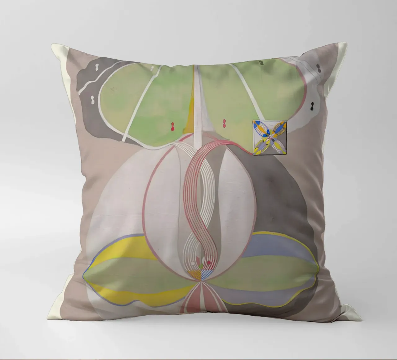 Hilma af Klint "Albero della conoscenza n. 5" Connessione astratta cuscino da homdeco