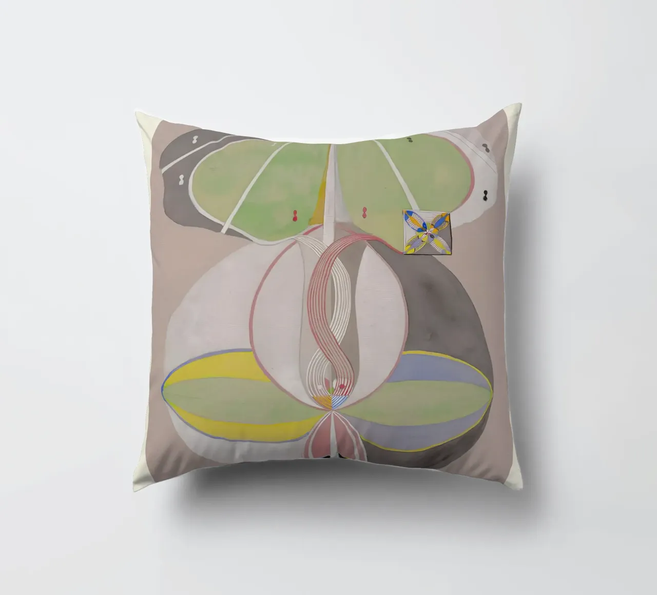 Hilma af Klint "Albero della conoscenza n. 5" Connessione astratta cuscino da homdeco
