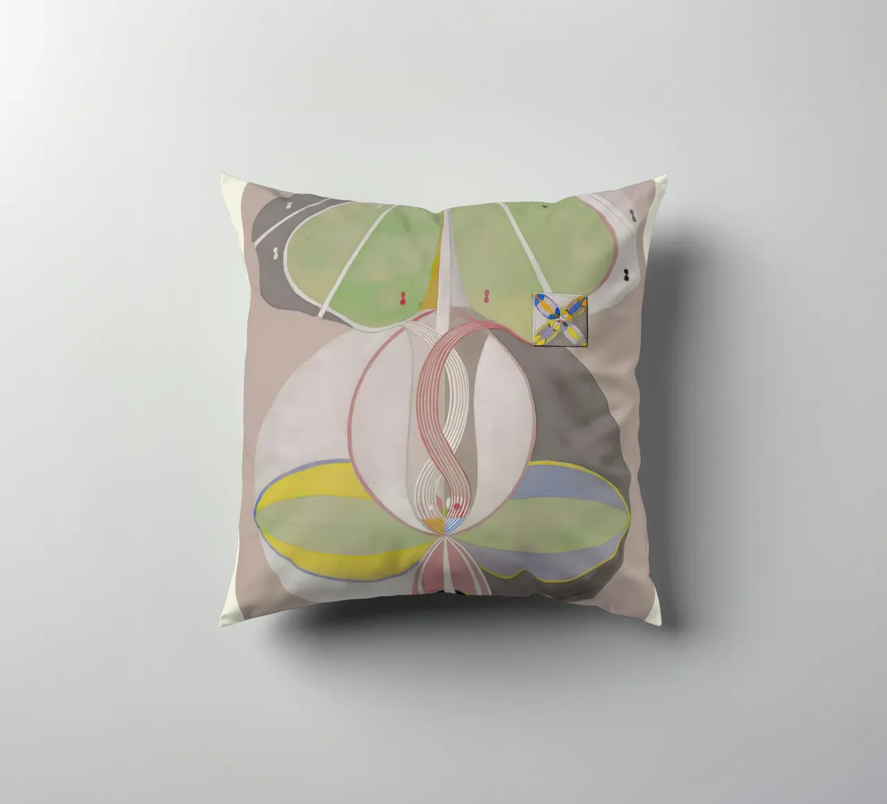 Hilma af Klint "Albero della conoscenza n. 5" Connessione astratta cuscino da homdeco