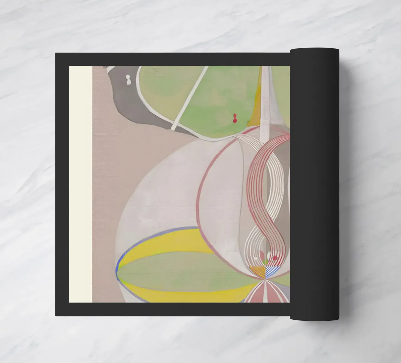 Hilma af Klint "Tree of Knowledge No. 5" Abstract Connection doormat by homdeco