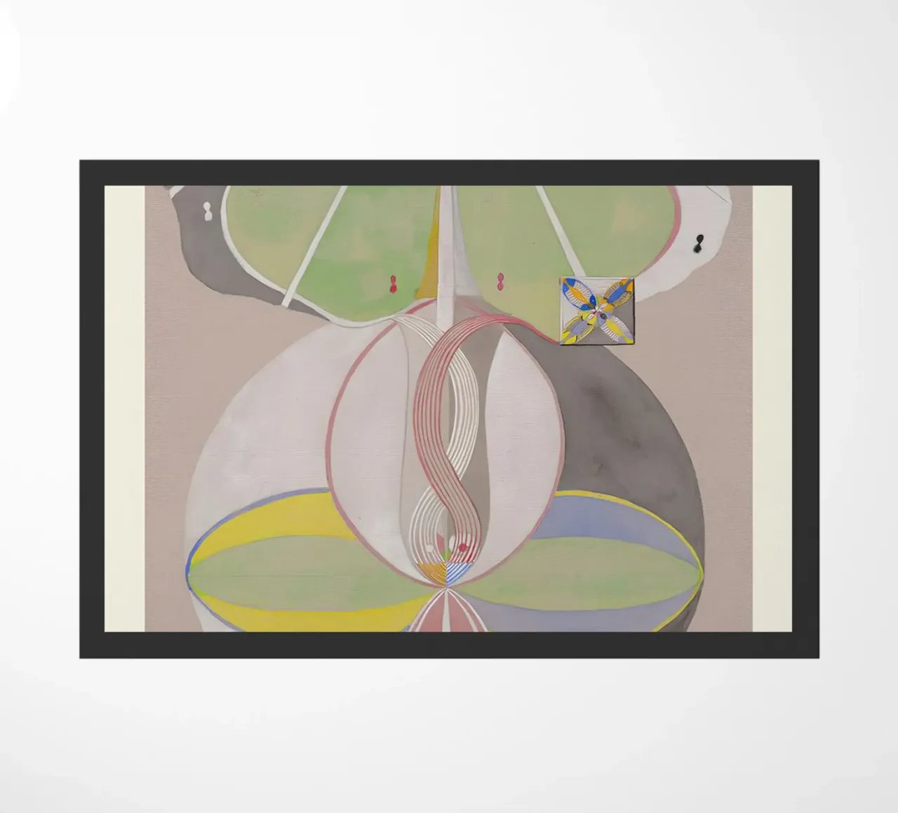 Hilma af Klint "Tree of Knowledge No. 5" Abstract Connection doormat by homdeco