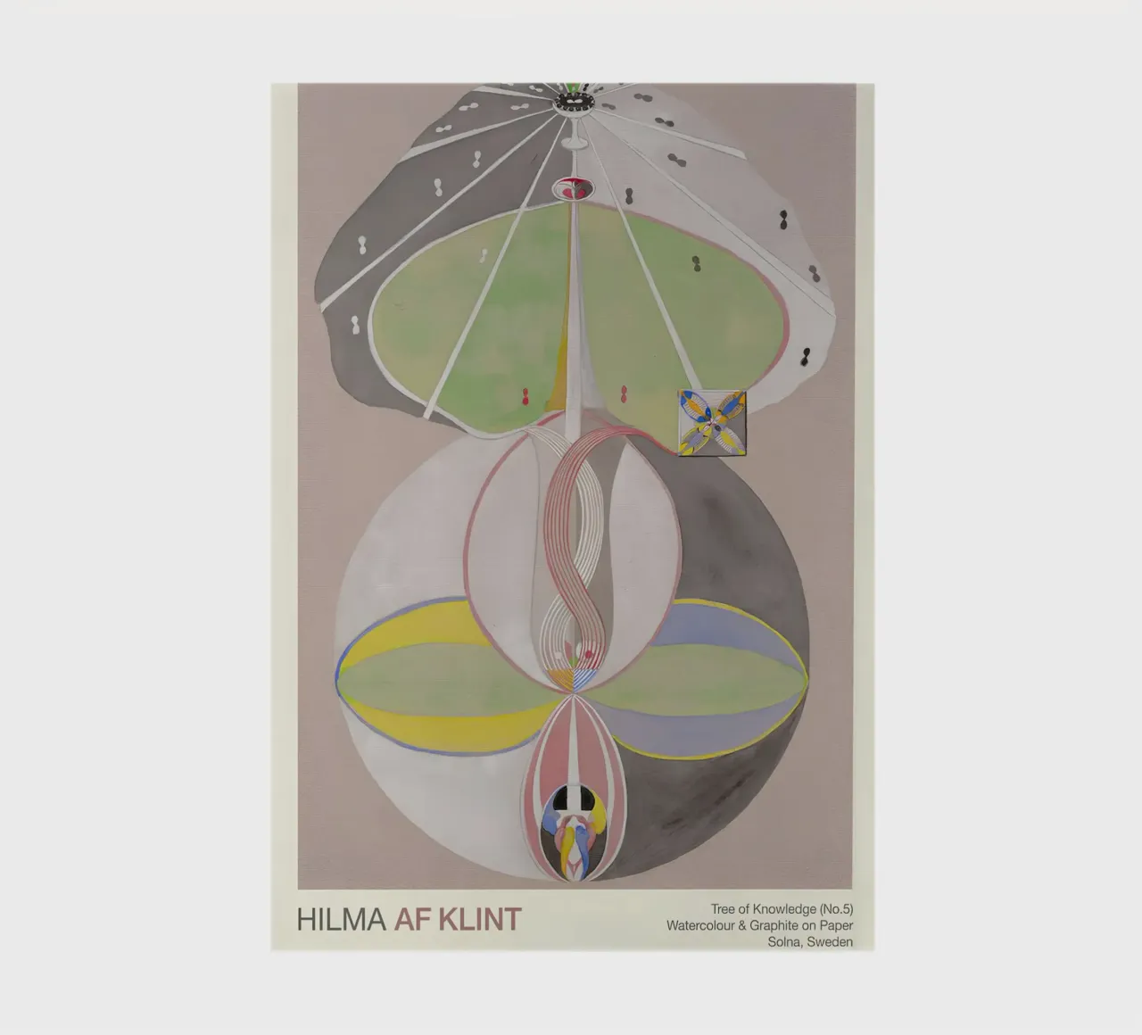 Hilma af Klint "Tree of Knowledge No. 5" Abstract Connection notebook by homdeco