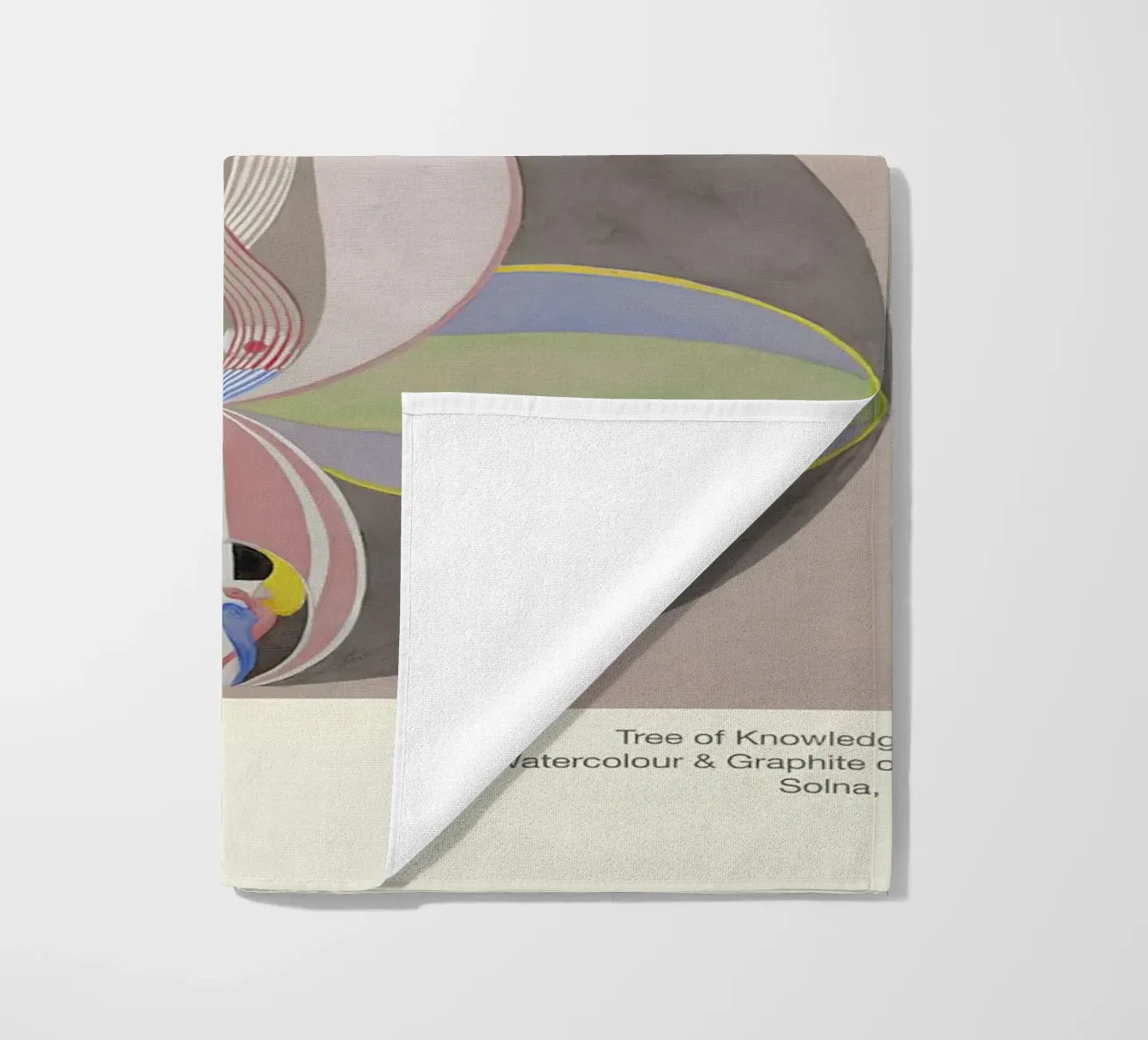 Hilma af Klint "Tree of Knowledge No. 5" Abstract Connection beach towel by homdeco