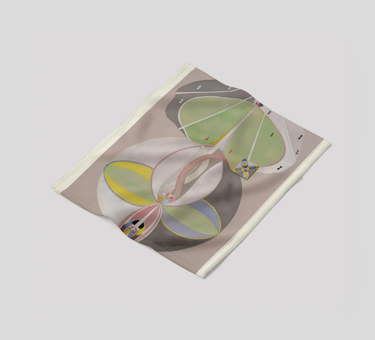 Hilma af Klint "Tree of Knowledge No. 5" Abstract Connection fleece blanket by homdeco