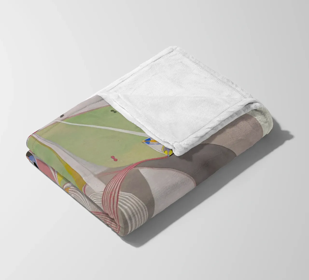 Hilma af Klint "Tree of Knowledge No. 5" Abstract Connection fleece blanket by homdeco