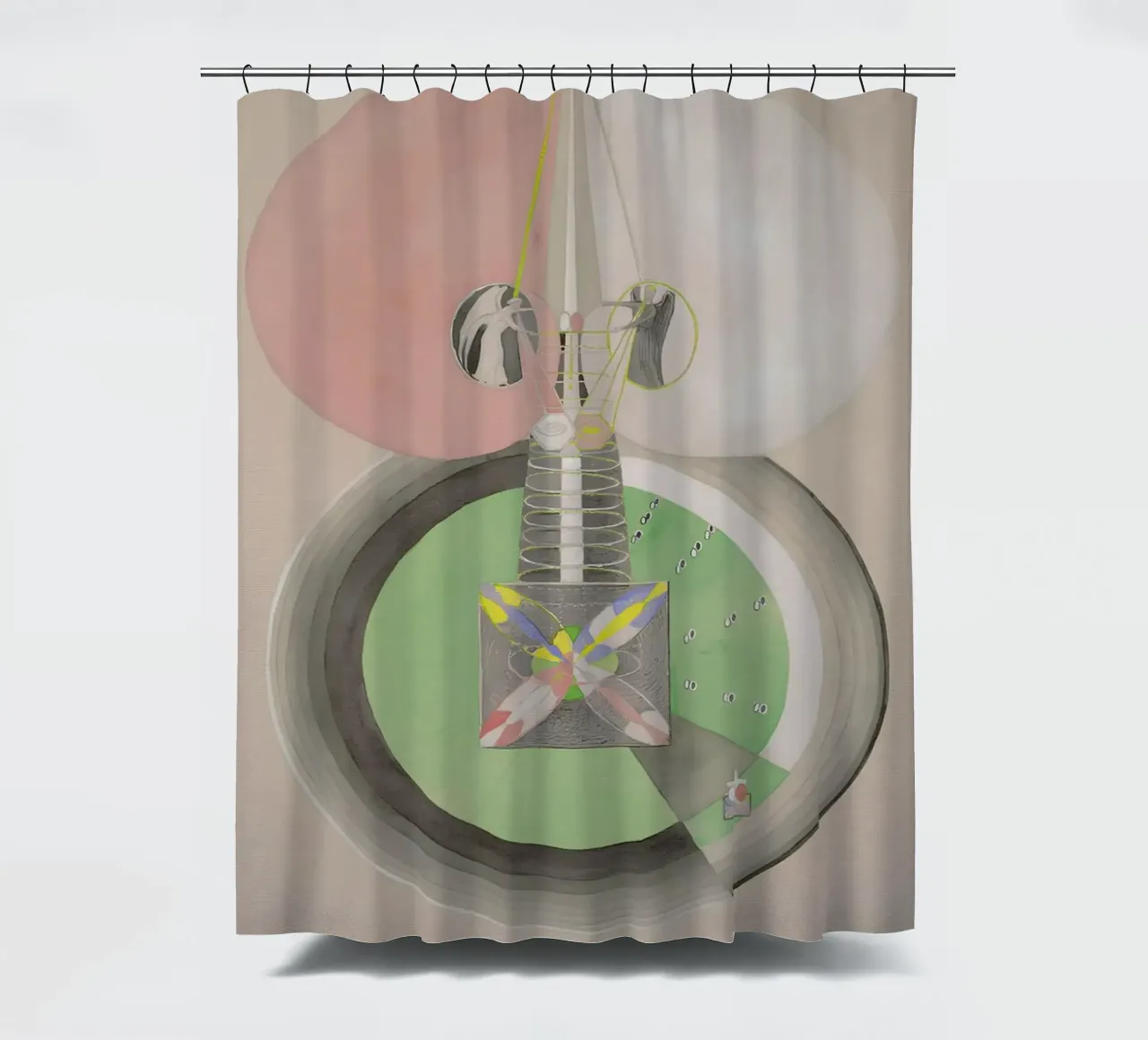 Hilma af Klint "Tree of Knowledge No. 6" Abstract Growth shower curtain by homdeco