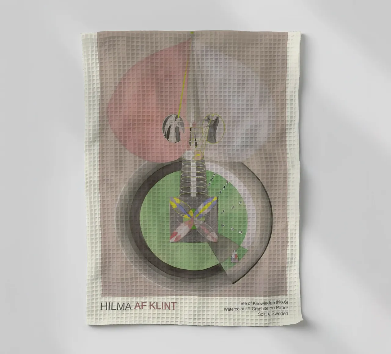 Hilma af Klint "L'arbre de la connaissance n° 6" Croissance abstraite torchon de homdeco