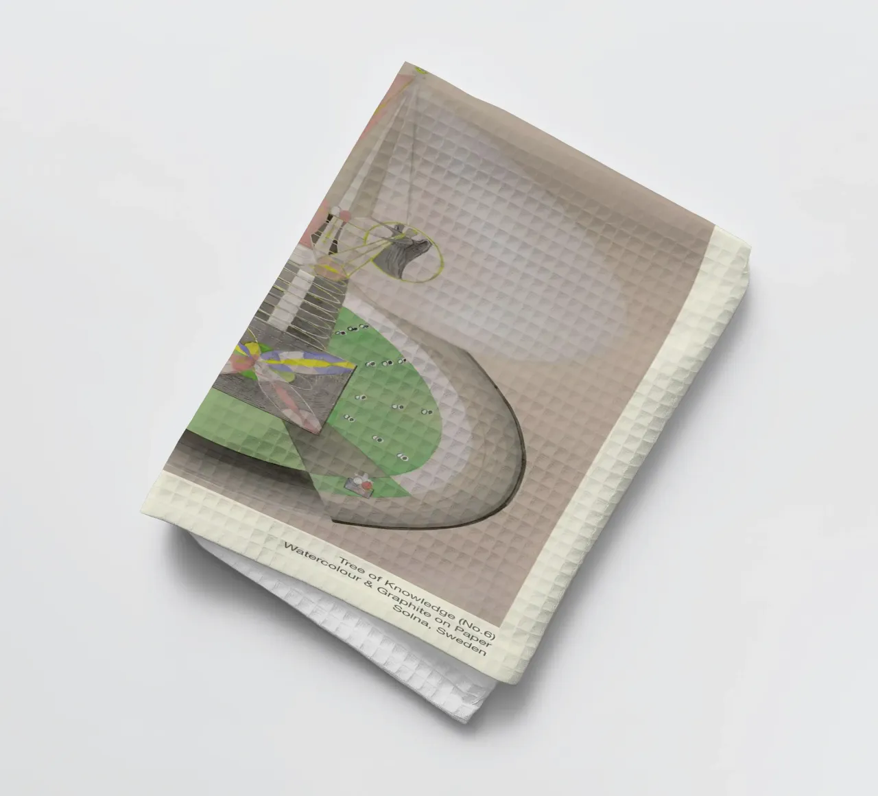 Hilma af Klint "L'arbre de la connaissance n° 6" Croissance abstraite torchon de homdeco