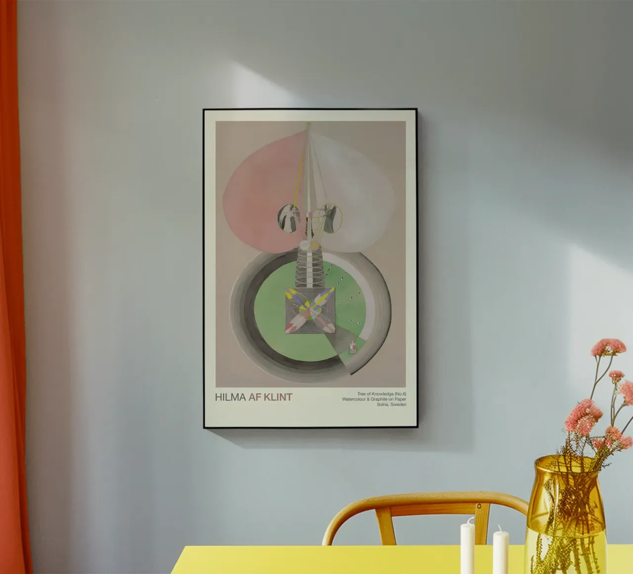 Hilma af Klint "Albero della conoscenza n. 6" Crescita astratta plexiglass da homdeco