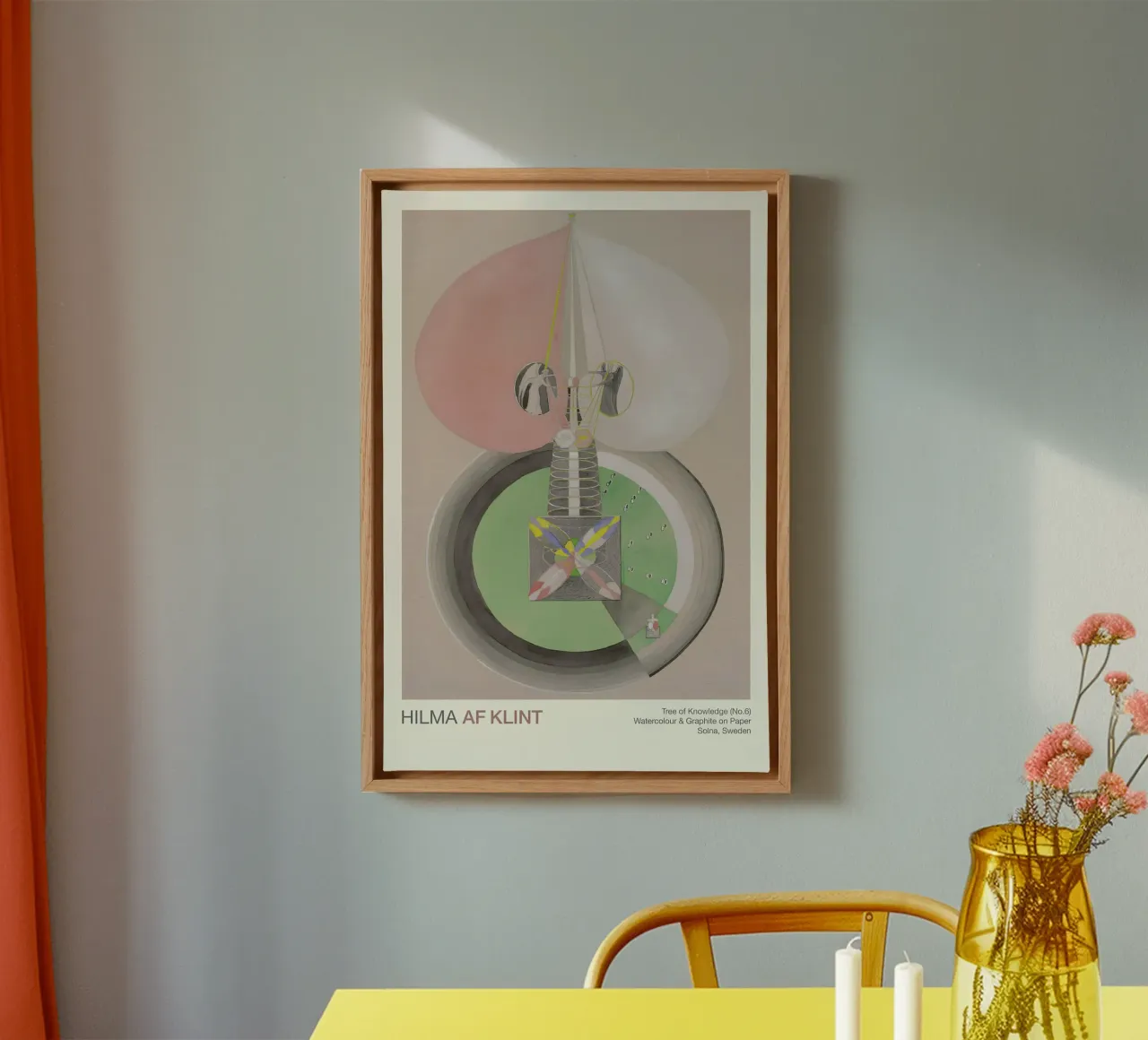 Hilma af Klint "Tree of Knowledge No. 6" Abstract Growth canvas by homdeco